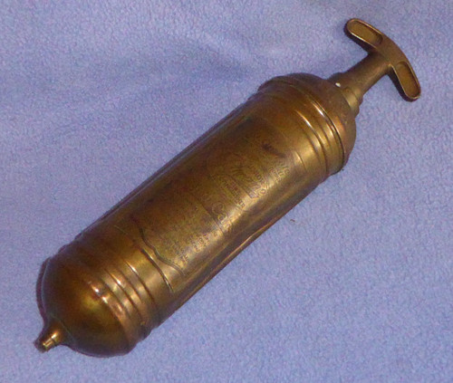 Vintage brass gpo pyrene fire - pyrene,