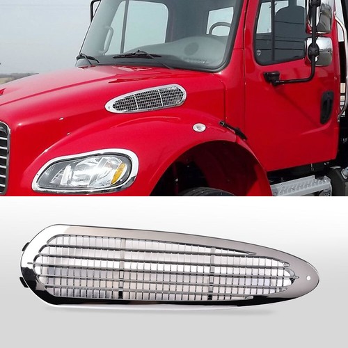 Chrome hood side grille air - chrome,