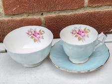 Aynsley, Tea Cup, Saucer, Bowl Set,  England Fine English Bone China Vintage fp
