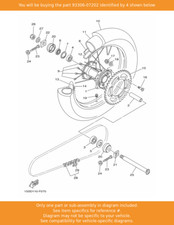 YAMAHA Bearing, 93306-07202