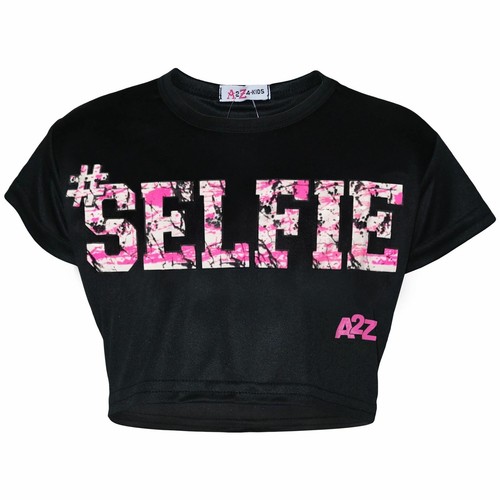 Kids girls crop - crop, #selfie