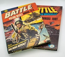 2 Battle Annuals 1979 & 1981  Vintage Comics Lot VG Set!  Battle Picture Weekly