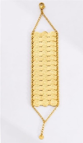 Vintage style gold tone - style, coin