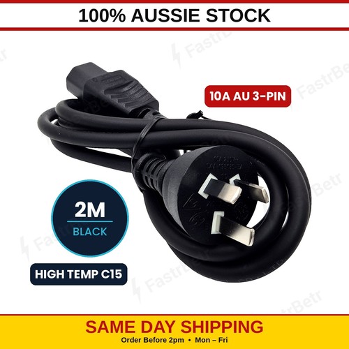 Power cord iec c15 notched - cord,