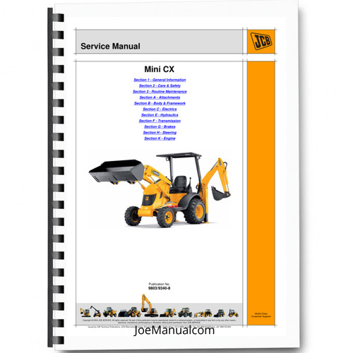 Jcb mini backhoe - backhoe, loader