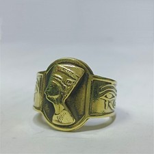 Handmade Brass Nefertiti Ring