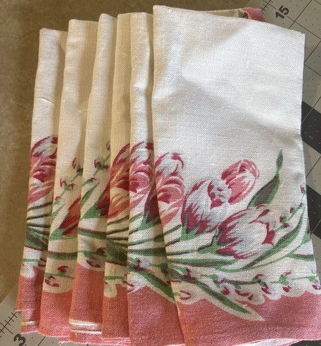 Vtg linen napkins - vtg.,