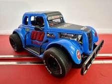 P113 PIONEER 1934 FORD COUPE LEGENDS RACER BLUE #88   1:30 SCALE SLOT CAR