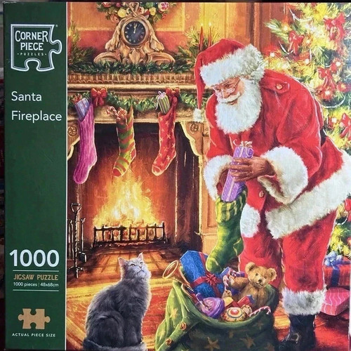 1000 piece jigsaw puzzle santa - jigsaw,
