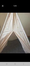 Teepee Tent for Kids Large Indian Tent, Canvas Playhouse