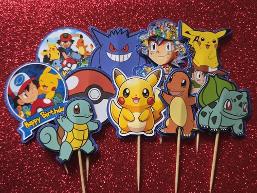 Pokemon cake toppers x10 - toppers,