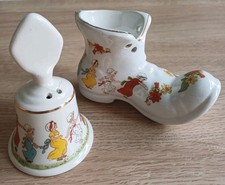 Vintage Bell & Old Foley Boot by James Kent Pottery of Staffordshire England