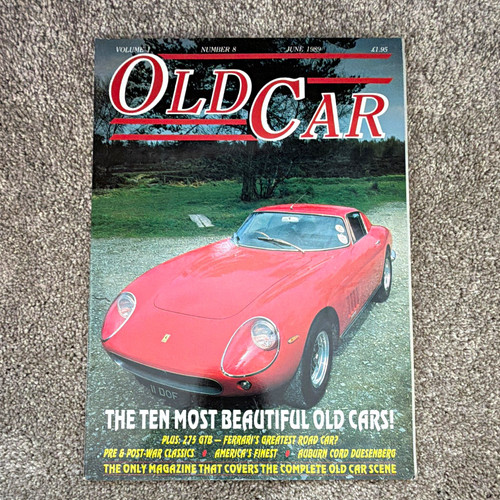 Old car magazine june 1989 - magazine,