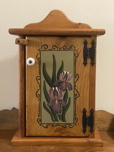 Vintage hand painted wooden - hand,