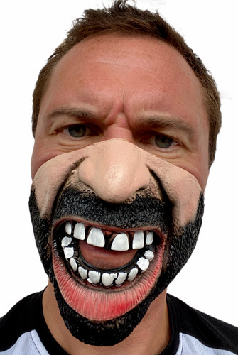 Angry man mask - funny, face
