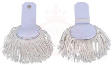 White Silk Shoulder Epaulettes