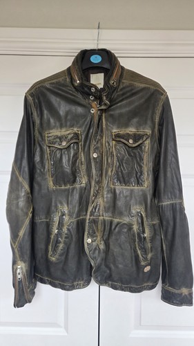 Diesel mens bomber - mens, leather