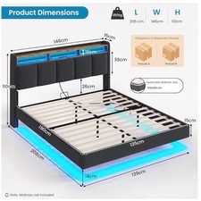 Double Floting Bed Frame