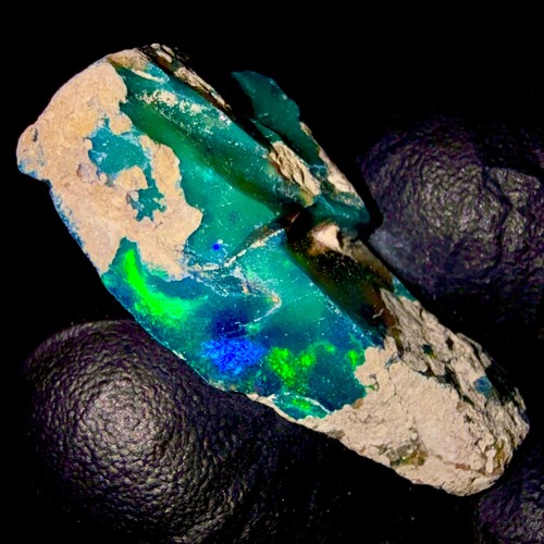 Black opal gemstone natural - gemstone,,