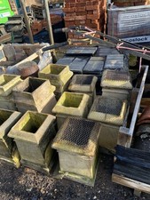 OLD YELLOW CLAY CHIMNEY POTS