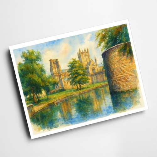 Print cathedral moat - a4,