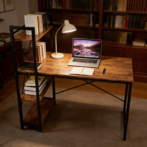 Tier computer desk with - computer,