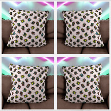 Set of 4 Pink Camper Van