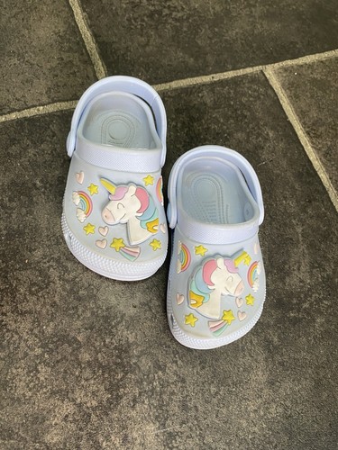 Pastel rainbow unicorn croc - rainbow,