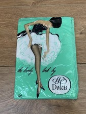 Vintage Stockings 1960s Unworn Dolcis Nylon Seamless Ladies Brown 