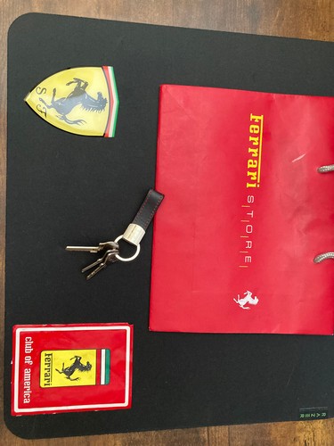 Ferrari badge leather - ferrari,