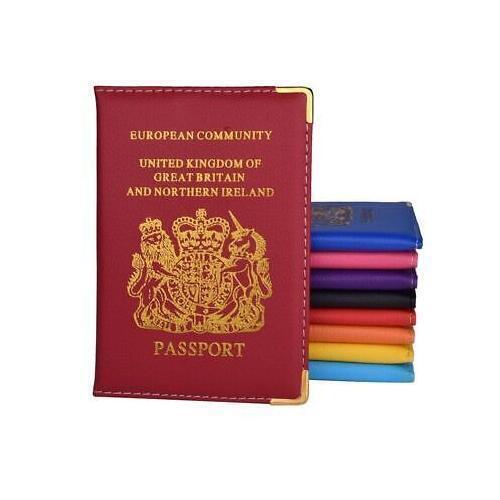 Leather passport holder - leather,