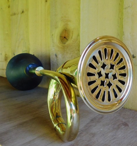 Vintage brass taxi boat horn - vintage,