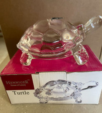 CLEAR GLASS TURTLES 6 "x 4"