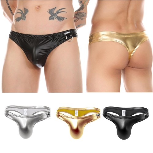 Men wet look briefs - men,