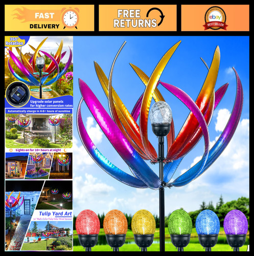 Large solar wind spinner - solar,