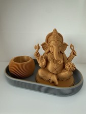 Ganesha statue set gold - –,