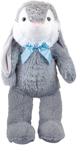 Giant grey plush bunny - plush, easter