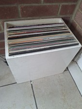 Big Wooden Box Of Vinyl LPs