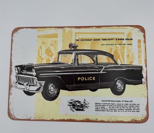 1956 police car x 7 - police,