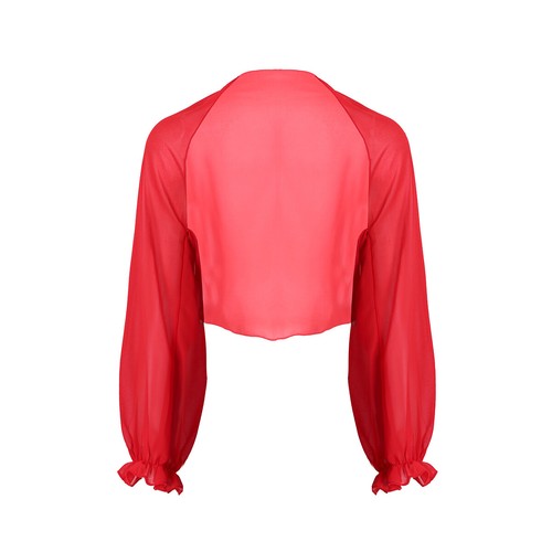 Women sheer chiffon bolero - women,