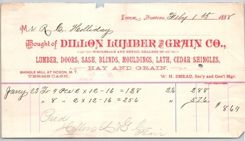 Dillon lumber - dillon, &