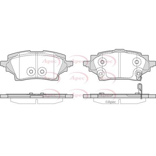 Brake pads set - set, toyota