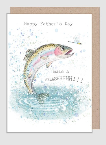 Fathers day card - day, fishing