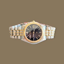 Seiko Kinetic Mens Watch 5M42-0B80 Ticking Needs New Capacitor