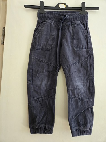 Boys navy blue cargo trousers - navy,