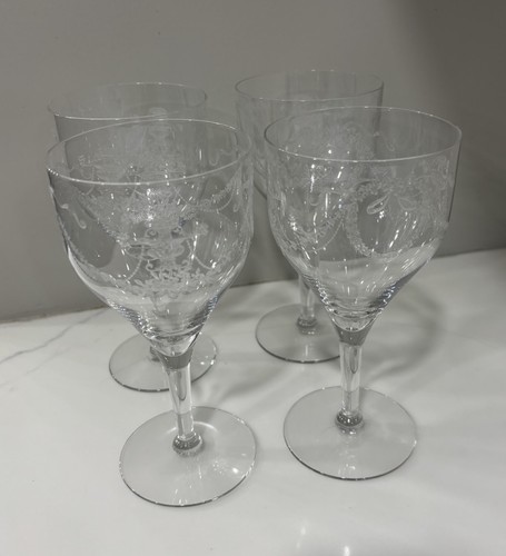 Fostoria garland wine glasses - fostoria,
