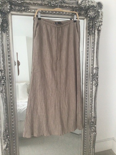 Zara taupe maxi - skirt, with