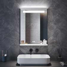 White Bathroom Mirror with LED