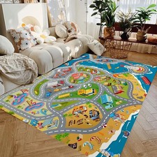 Non Slip Kids Play Mat City