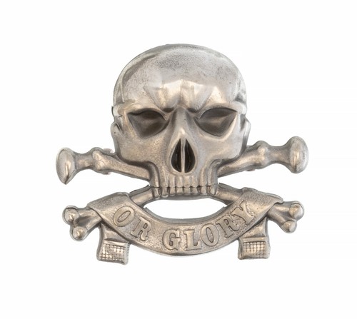17th lancers cap badge white - 17th,